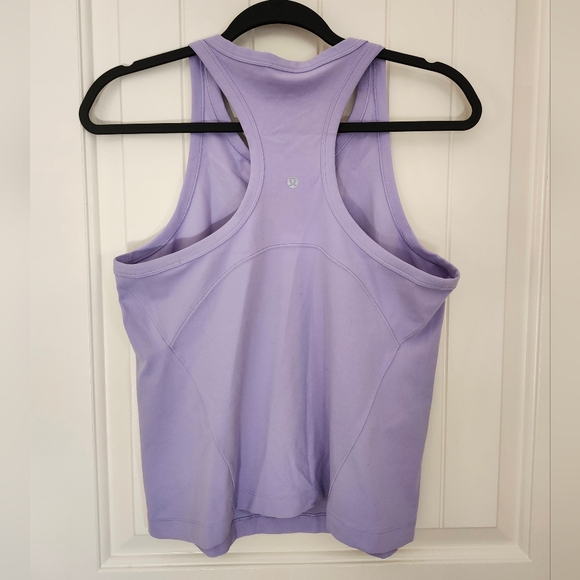 Lululemon Align Waist-Length Racerback Tank Top Lilac Smoke Size 12 - Picture 5 of 9